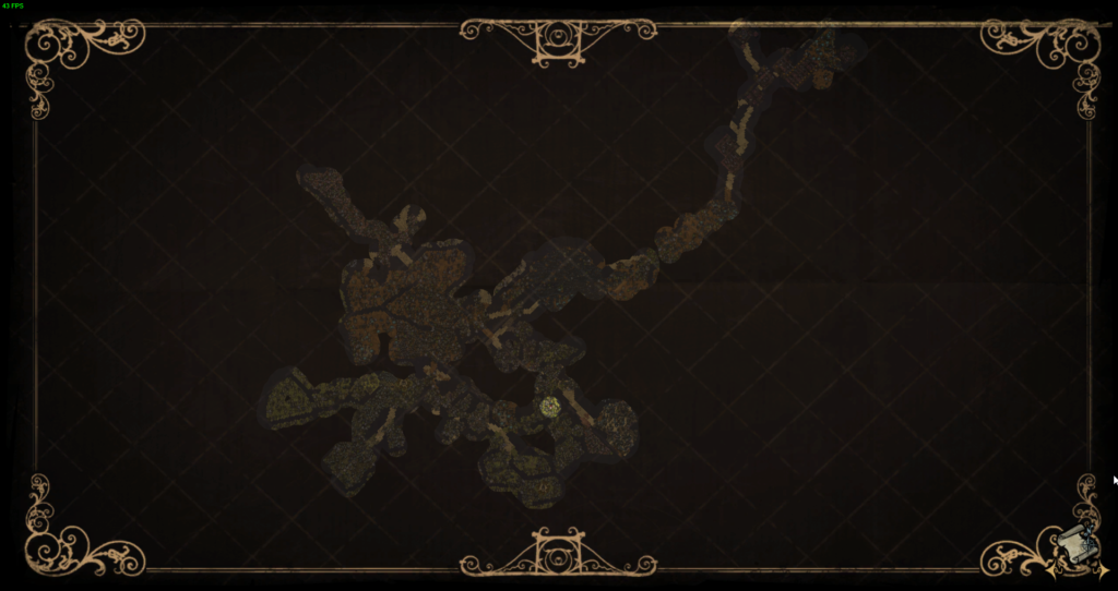 Full Cave Map showing the way to the Ruins in Don't Starve Together