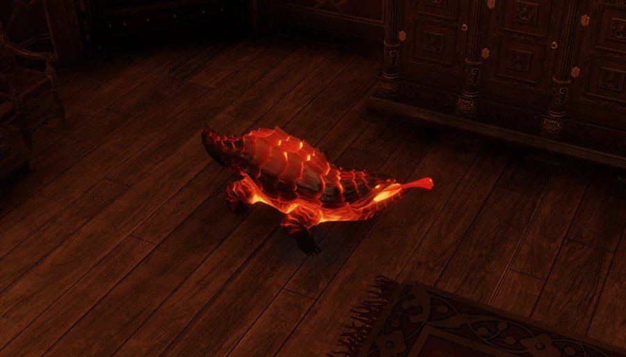 Xiuh the salamander in Ryker's house in Divinity Original Sin 2