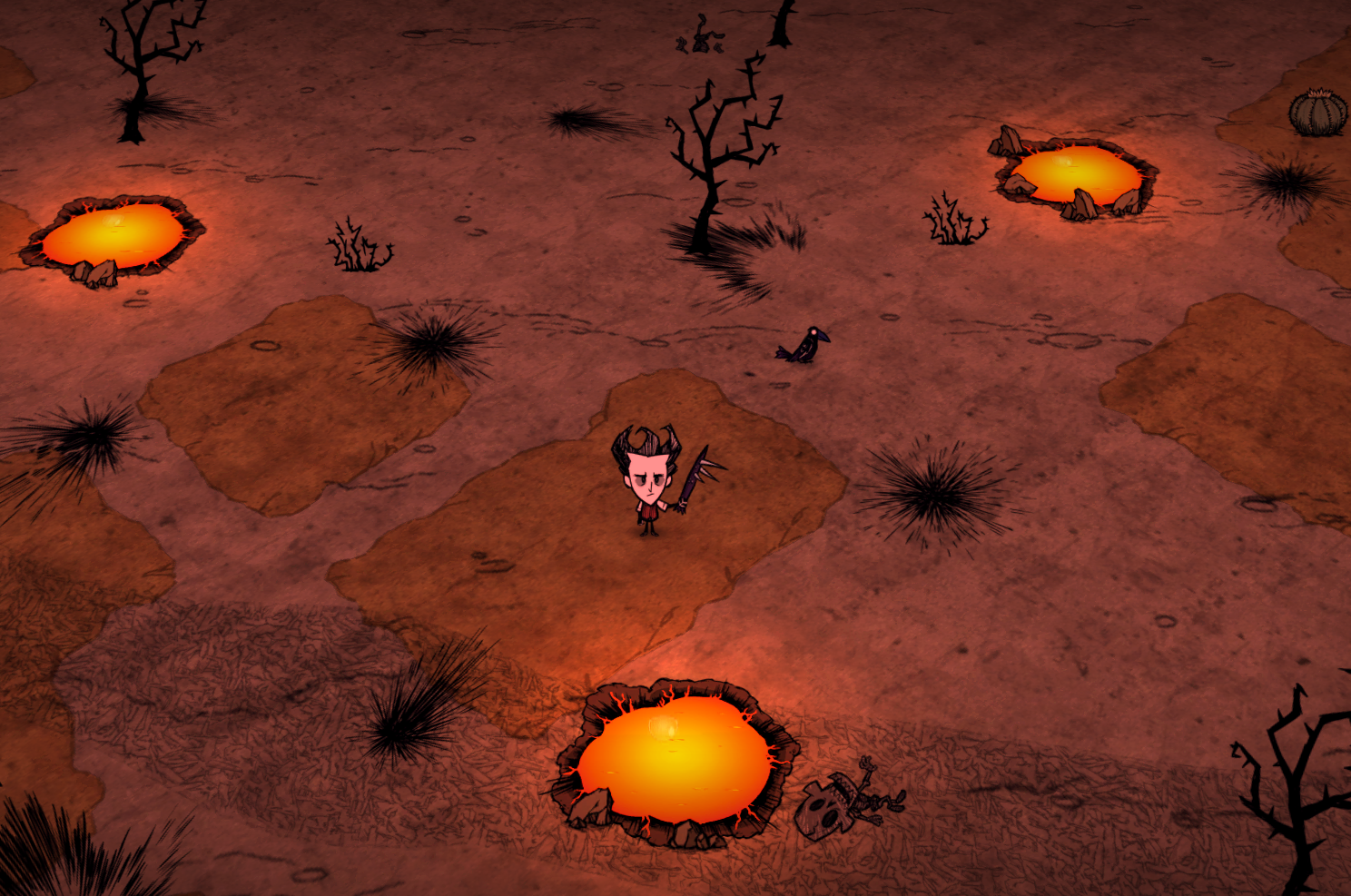 The Dragonfly Nest in the Badland Desert in Don't Starve Together