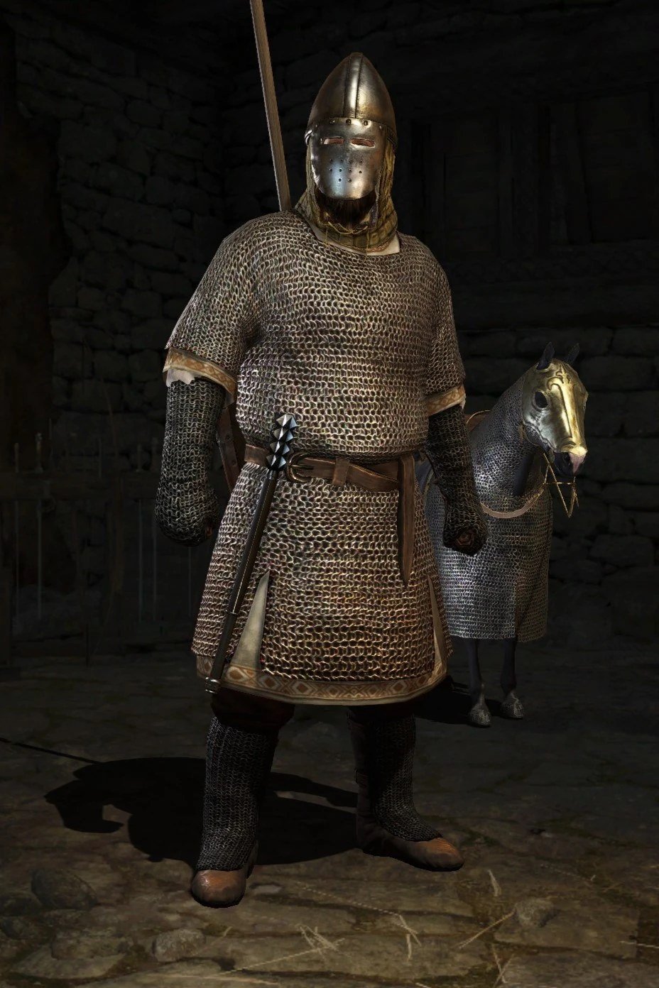 Vlandian Knight with an armoured Destrier, a Noble Mount